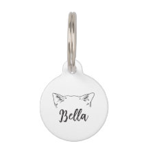 Minimalist Custom Name British Shorthair Cat