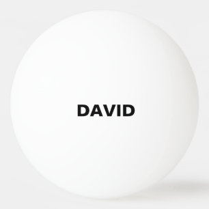 Minimalist Custom Name Or Logo Ping Pong Ball