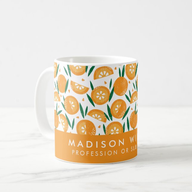 Minimalist Custom Name Personalised Coffee Mug (Front Left)