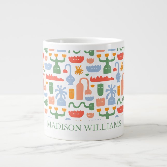 Minimalist Custom Name Personalised Coffee Mug (Front)