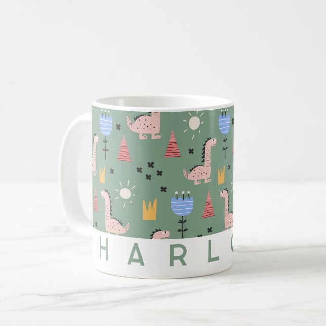 Minimalist Custom Name Personalised Coffee Mug (Front Left)