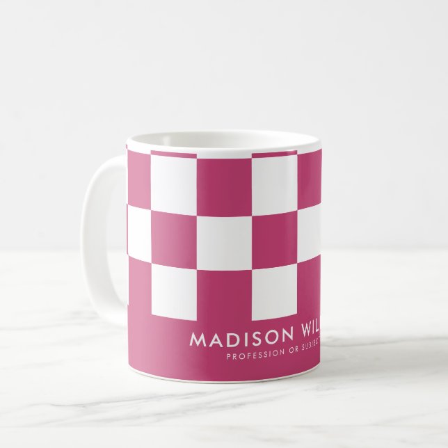 Minimalist Custom Name Personalised Coffee Mug (Front Left)