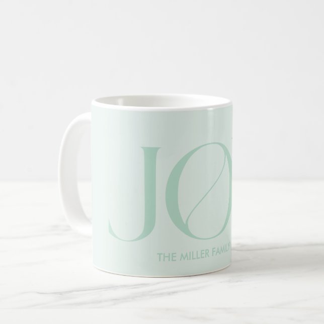 Minimalist Custom Name Personalised Coffee Mug (Front Left)