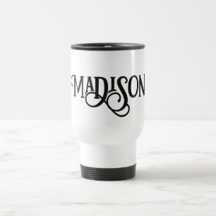 Minimalist Custom Name Travel Mug