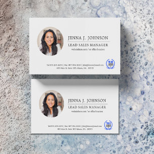 Minimalist   Custom Photo Business Card
