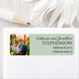 Minimalist Custom Photo Return Address Labels