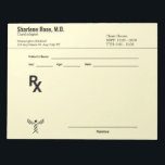 Minimalist Custom Prescription Notepad – Editable<br><div class="desc">Keep your notes neat and professional with this Minimalist Custom Prescription Notepad—an editable RX pad designed for doctors, nurses, pharmacists, and medical students. Featuring a clean, modern layout, this notepad can be fully customised with your name, clinic, speciality, or title, making it a practical yet personal addition to your daily...</div>