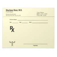 Minimalist Custom Prescription Notepad – Editable 