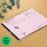 Minimalist Custom Prescription Notepad – Editable<br><div class="desc">Keep your notes neat and professional with this Minimalist Custom Prescription Notepad—an editable RX pad designed for doctors, nurses, pharmacists, and medical students. Featuring a clean, modern layout, this notepad can be fully customised with your name, clinic, speciality, or title, making it a practical yet personal addition to your daily...</div>