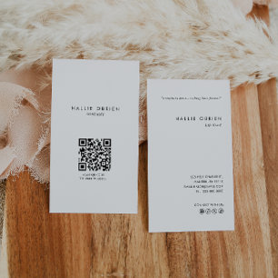 Minimalist Custom Professional Life Coach Business Card