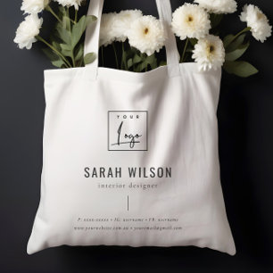 Minimalist Custom Promotional Business Logo Tote Bag