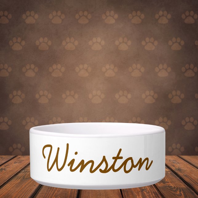 Minimalist Custom Script Pet Name Bowl (Creator Uploaded)