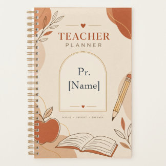 Minimalist Custom Teacher Planner | Elegant Terrac
