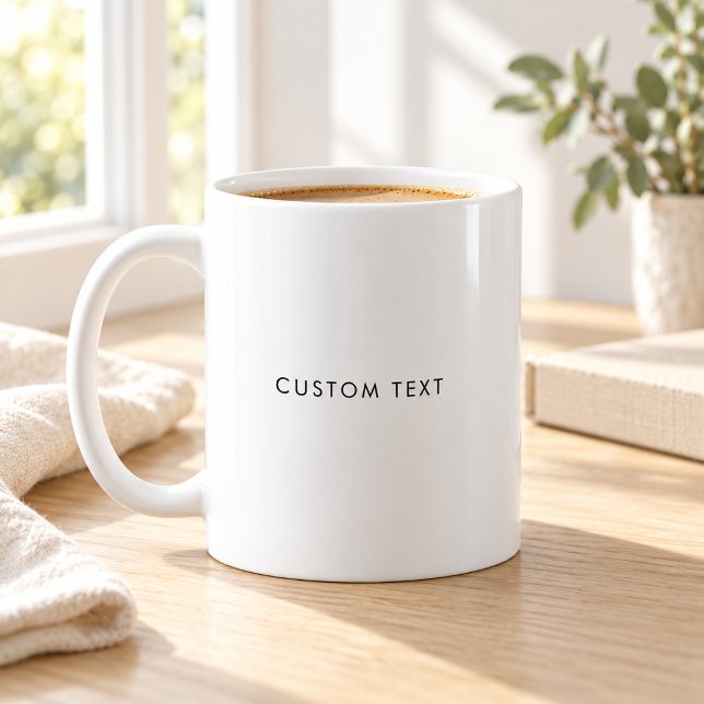 Minimalist Custom Text Coffee Mug (Creator Uploaded)