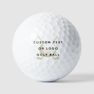 Minimalist Custom Text Or Logo Golf Balls
