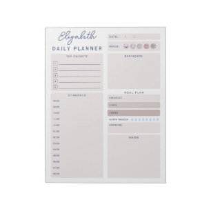 Minimalist Customisable To Do List Daily Planner Notepad