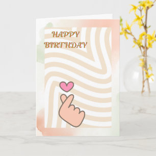 Minimalist, customizable, and heartfelt birthday c card
