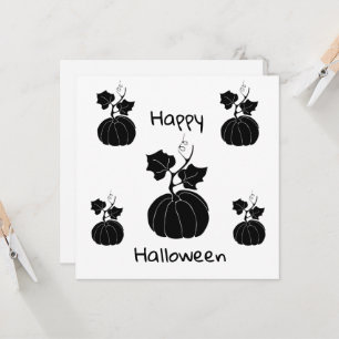 Minimalist  Cute Happy Halloween   