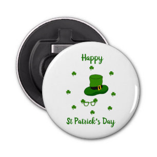 Minimalist  Cute Happy St Patrick's Day    Bottle Opener