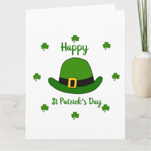 Minimalist  Cute Happy St Patrick's Day   Card