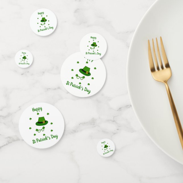 Minimalist  Cute Happy St Patrick's Day   Confetti (Group)