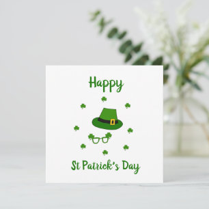 Minimalist Cute Happy St Patrick's Day Invitation