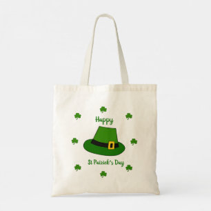 Minimalist Cute Happy St Patrick's Day Tote Bag