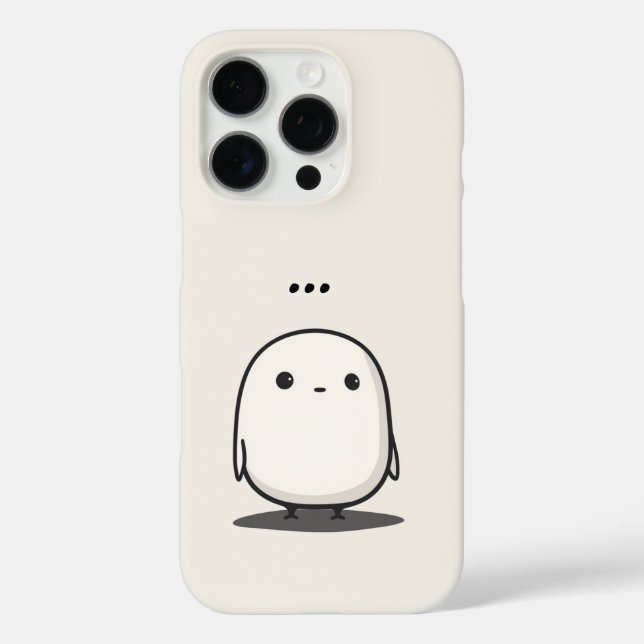 Minimalist Cute Line Art Character Phone Case (Back)