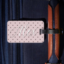 Minimalist Cute Soft Light Pink Brown Polka Dots