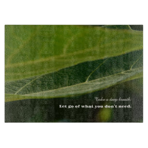Minimalist Cutting Board – "Take a Deep Breath" 