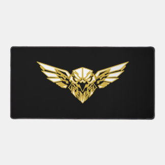 Minimalist Cybernetic Falcon Gaming Mousepad Desk Mat