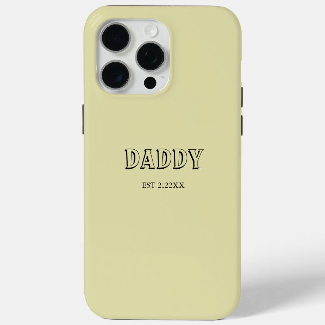 Minimalist Daddy EST iPhone / iPad case (Back)