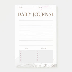 Minimalist Daily Journal Post It Notes