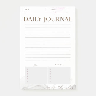 Minimalist Daily Journal Post It Notes