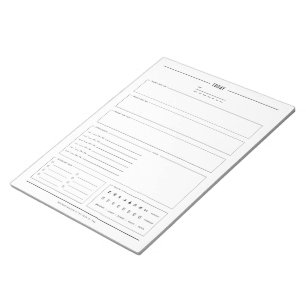 Minimalist Daily Planner, 8.5" x 11" Notepad