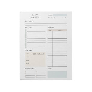 Minimalist Daily Planner Notepad