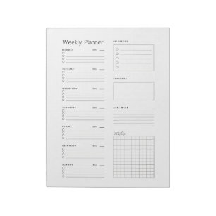 Minimalist Daily Planner Notepad