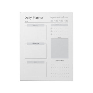 Minimalist Daily Planner Notepad