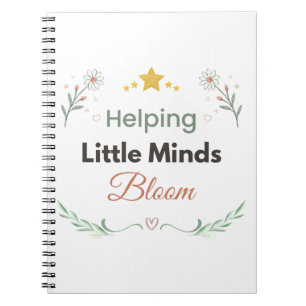 Minimalist Daisy Botanical Teacher Floral Notebook