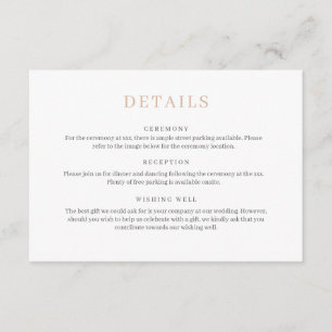 Minimalist daisy details card