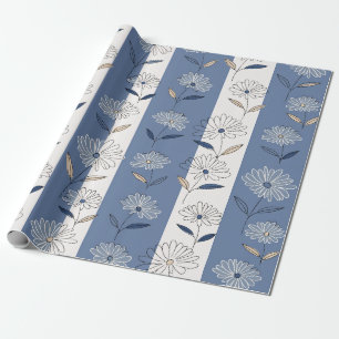Minimalist Daisy Floral Pattern (1) Wrapping Paper