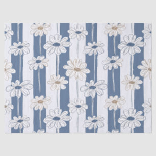 Minimalist Daisy Floral Pattern (3) Tissue Paper