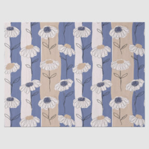 Minimalist Daisy Floral Pattern (4) Tissue Paper