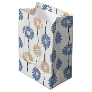 Minimalist Daisy Floral Pattern (5) Medium Gift Bag