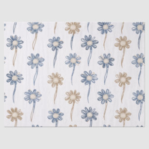 Minimalist Daisy Floral Pattern (5) Tissue Paper