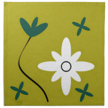 Minimalist Daisy Flower Abstract Botanical Art