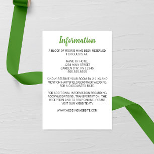 Minimalist Daisy Wedding Enclosure Card