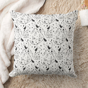 Minimalist Dalmatian Dog Pattern Cushion