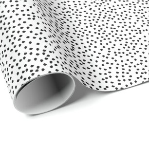 Minimalist Dalmatian Simple Modern Polka dot Wrapping Paper