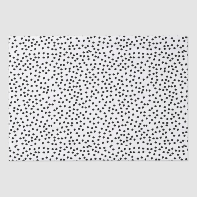 Minimalist Dalmatian Spots Simple Modern Cute Tissue Paper (Front)